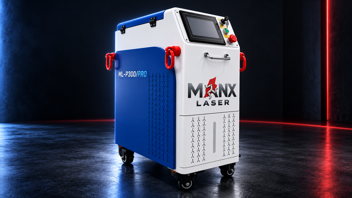 MANX LASER ML-P300/PRO in dark studio