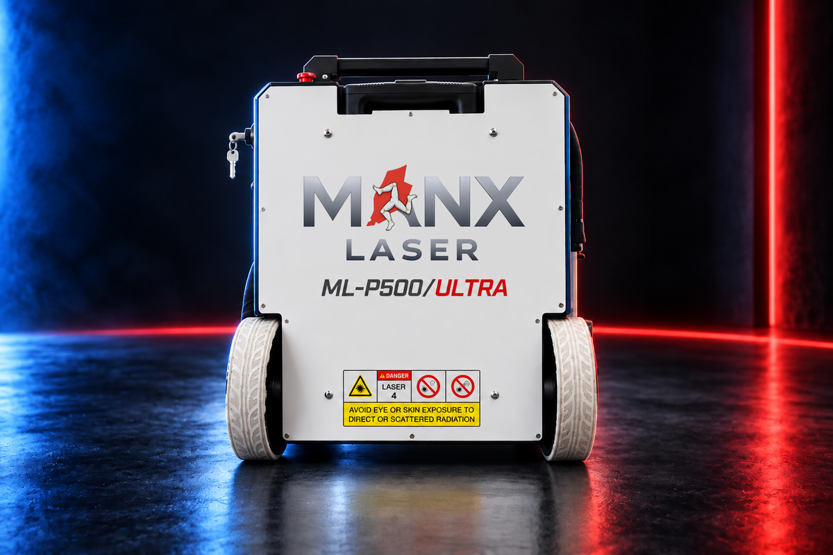 MANX LASER ML-P500/ULTRA 500W pulsed laser cleaner, front view
