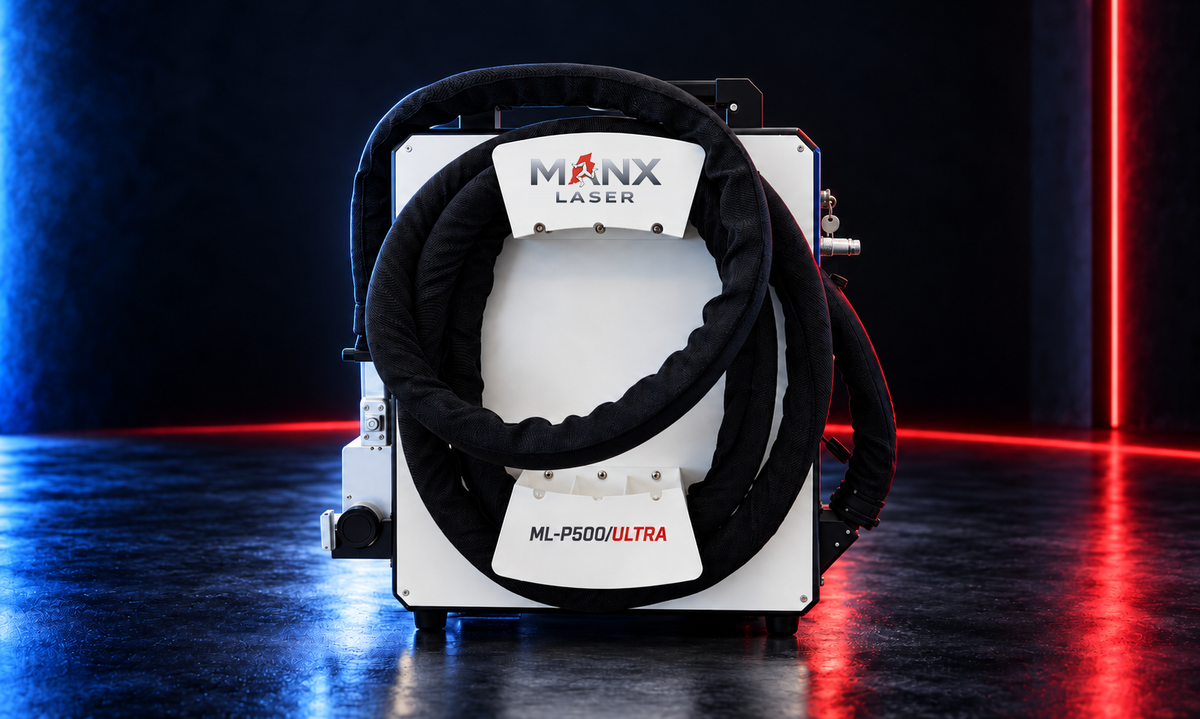 MANX LASER ML-P500/ULTRA rear hose storage and cable view